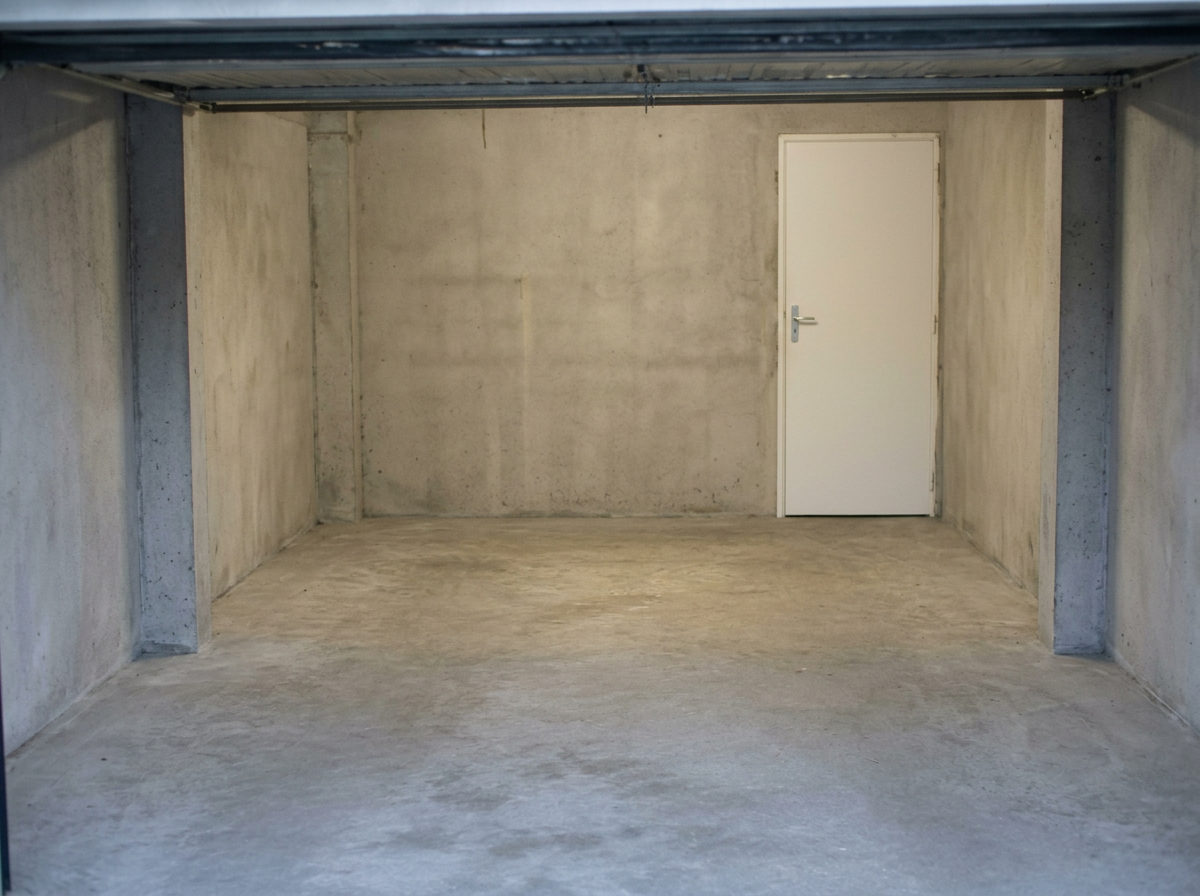 Garage rempli d'outillage, pneus et cartons — après intervention de Héros Débarras